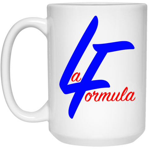 LA Formula Logo 21504 15 oz. White Mug