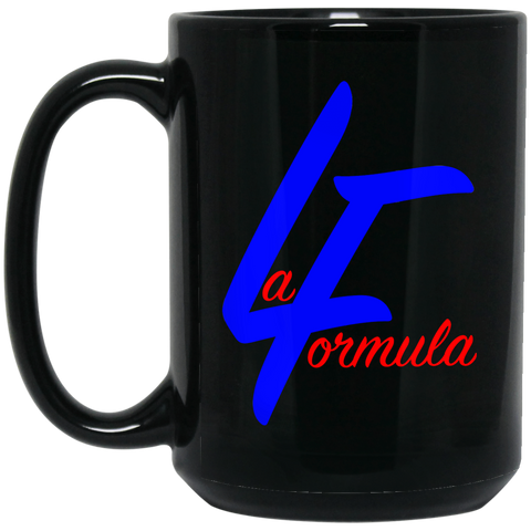 La Formula Logo BM15OZ 15 oz. Black Mug