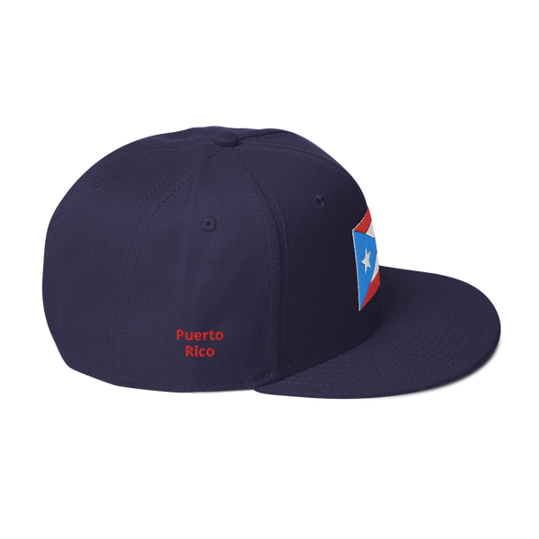 PR Light Blue Flag Snapback Hat